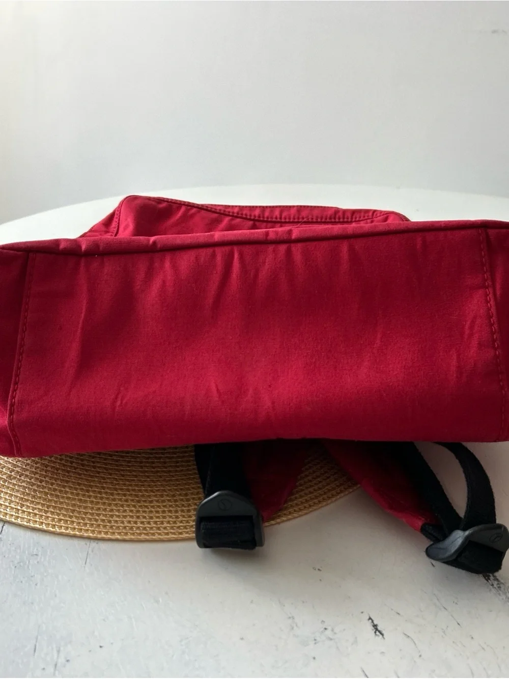 Jack Spade Warren Street New York Backpack Bag Red Nylon Silver-Tone Hardware